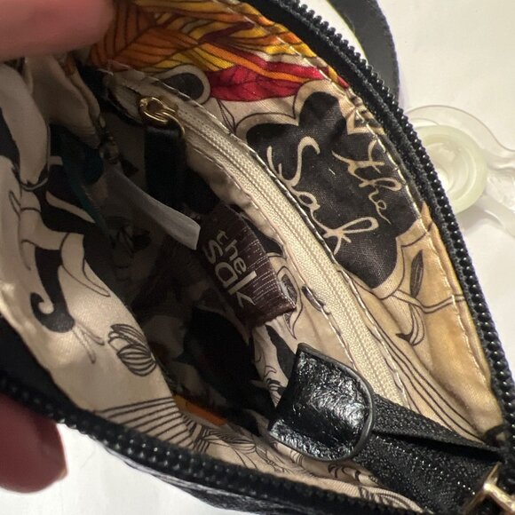 The Sak Metallic Dark Blue Leather Crossbody Bag - Picture 3 of 5